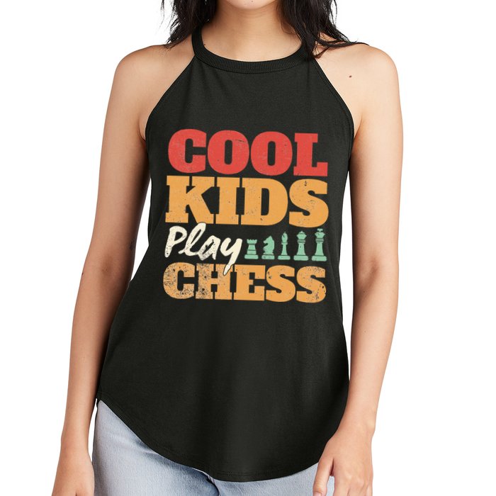 Cool Play Chess Player Chess Board Chess Lovers Women's Perfect Tri Rocker Tank