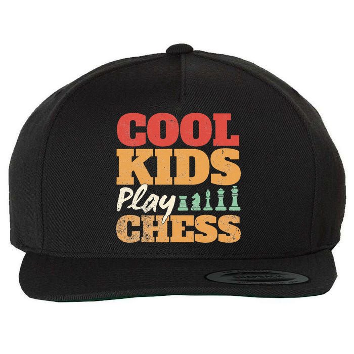 Cool Play Chess Player Chess Board Chess Lovers Wool Snapback Cap