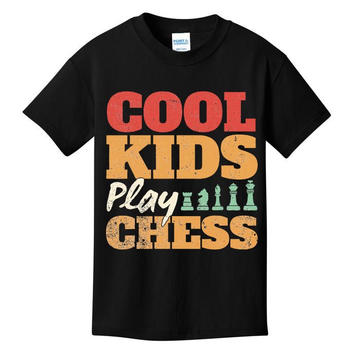 Cool Play Chess Player Chess Board Chess Lovers Kids T-Shirt