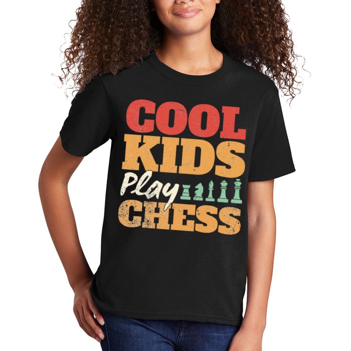 Cool Play Chess Player Chess Board Chess Lovers Kids T-Shirt