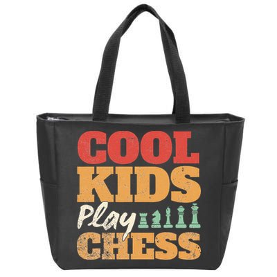 Cool Play Chess Player Chess Board Chess Lovers Zip Tote Bag