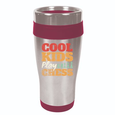 Cool Play Chess Player Chess Board Chess Lovers 16oz Travel Tumbler