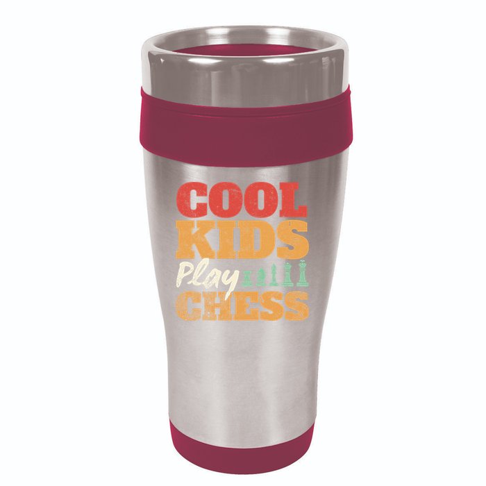 Cool Play Chess Player Chess Board Chess Lovers 16oz Travel Tumbler