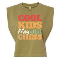 Cool Play Chess Player Chess Board Chess Lovers Garment-Dyed Women's Muscle Tee