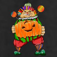 Clown Pumpkin Creepy Halloween Cool Comfort Performance Bucket Hat