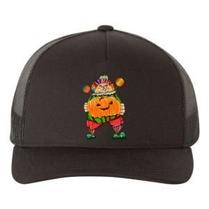 Clown Pumpkin Creepy Halloween Yupoong Adult 5-Panel Trucker Hat