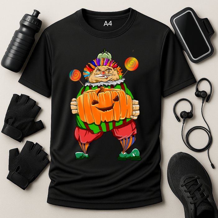 Clown Pumpkin Creepy Halloween Cooling Performance Crew T-Shirt