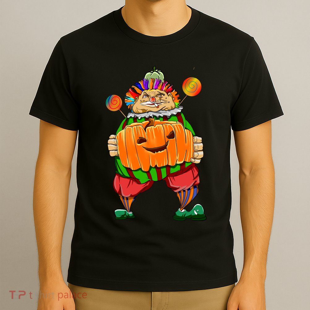 Clown Pumpkin Creepy Halloween T-Shirt