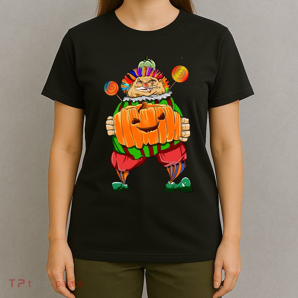 Clown Pumpkin Creepy Halloween T-Shirt