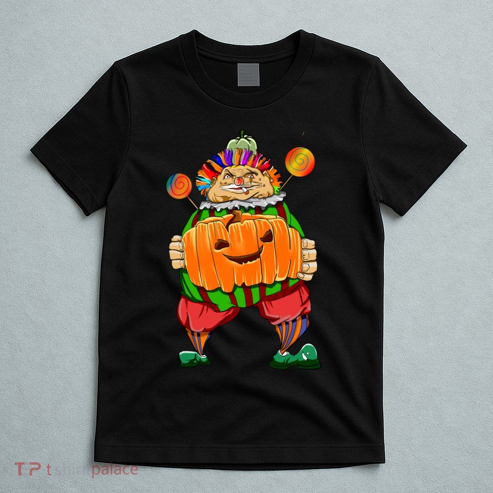 Clown Pumpkin Creepy Halloween T-Shirt