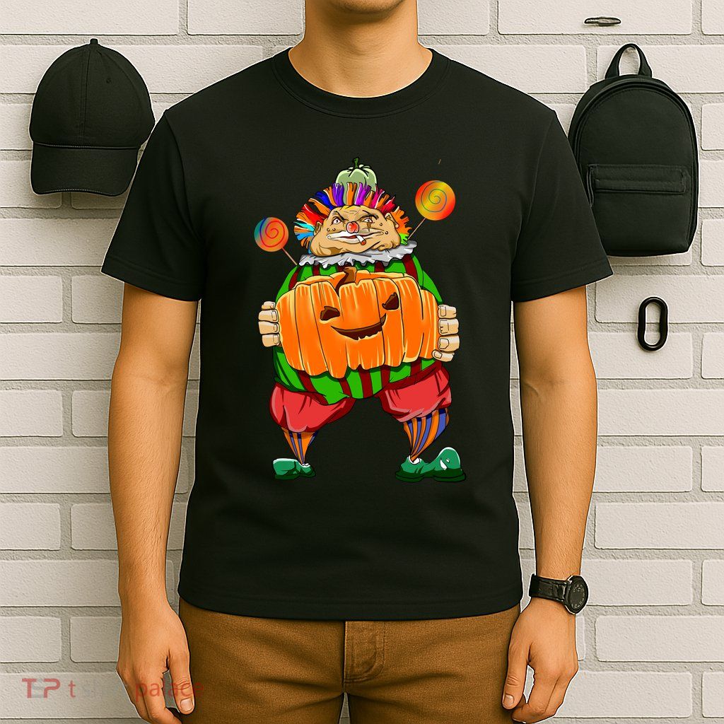 Clown Pumpkin Creepy Halloween T-Shirt