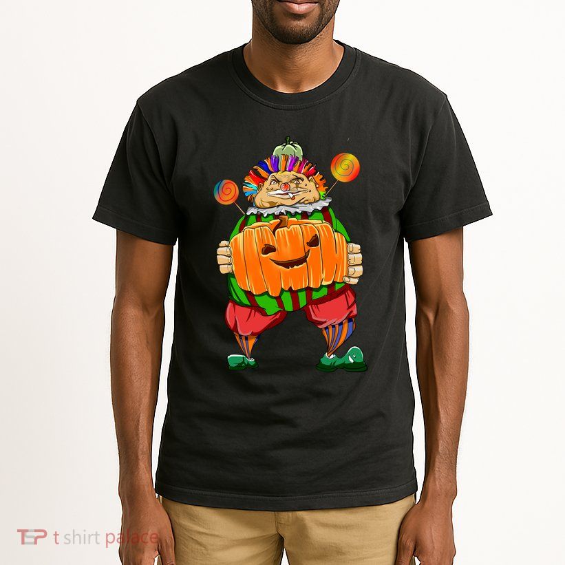 Clown Pumpkin Creepy Halloween Tall T-Shirt