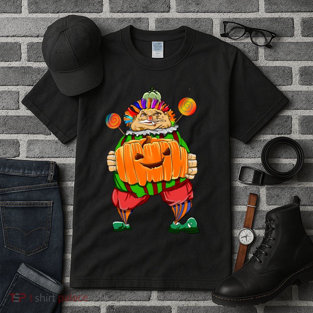 Clown Pumpkin Creepy Halloween Tall T-Shirt