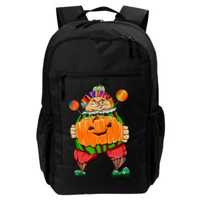 Clown Pumpkin Creepy Halloween Daily Commute Backpack