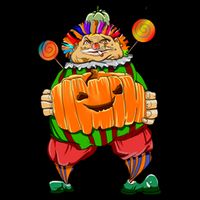 Clown Pumpkin Creepy Halloween Drawstring Bag