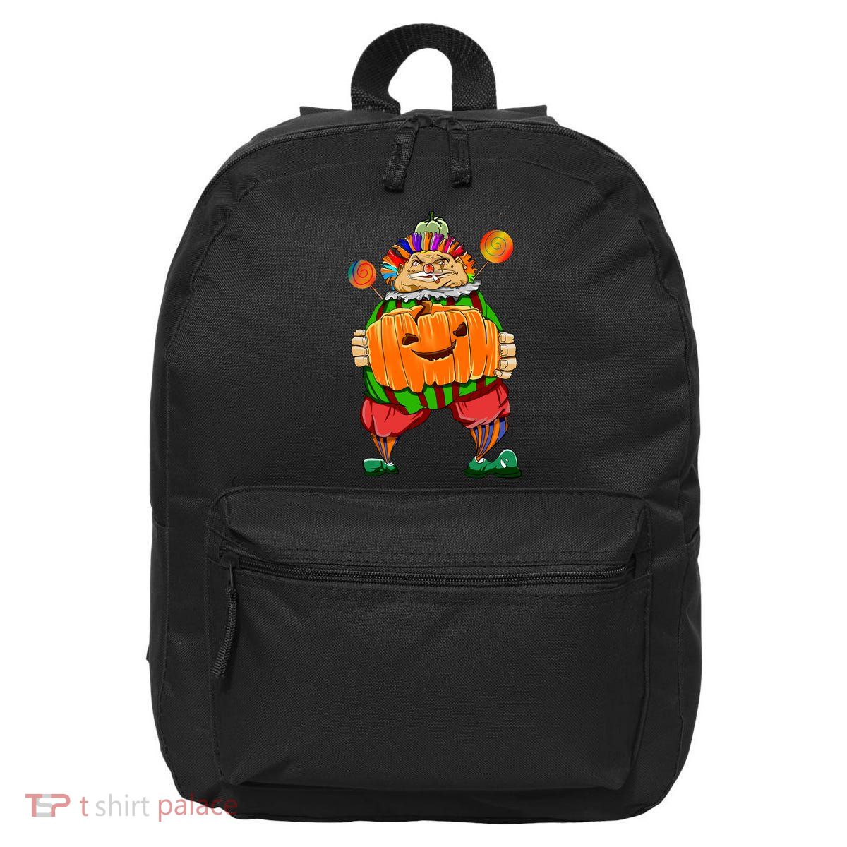 Clown Pumpkin Creepy Halloween 16 in Basic Backpack