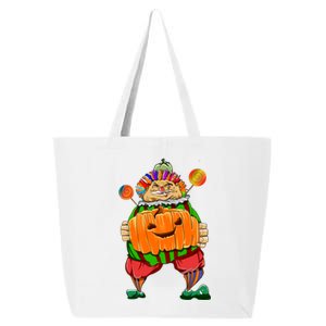 Clown Pumpkin Creepy Halloween 25L Jumbo Tote