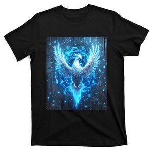 Cybernetic Phoenix Circuit Board Artwork T-Shirt