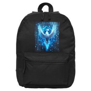 Cybernetic Phoenix Circuit Board Artwork 16 in Basic Backpack