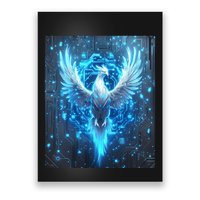Cybernetic Phoenix Circuit Board Artwork Poster