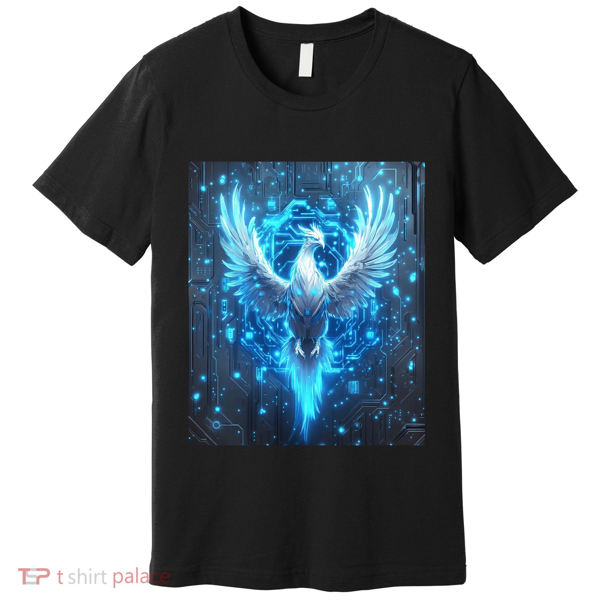 Cybernetic Phoenix Circuit Board Artwork Premium T-Shirt