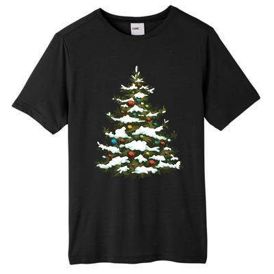 Christmas Pine Cute Holiday Xmas Matching Tall Fusion ChromaSoft Performance T-Shirt