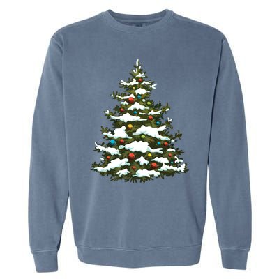 Christmas Pine Cute Holiday Xmas Matching Garment-Dyed Sweatshirt