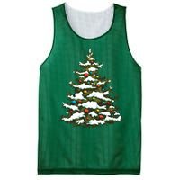 Christmas Pine Cute Holiday Xmas Matching Mesh Reversible Basketball Jersey Tank