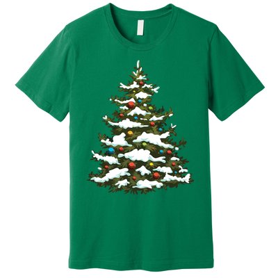 Christmas Pine Cute Holiday Xmas Matching Premium T-Shirt