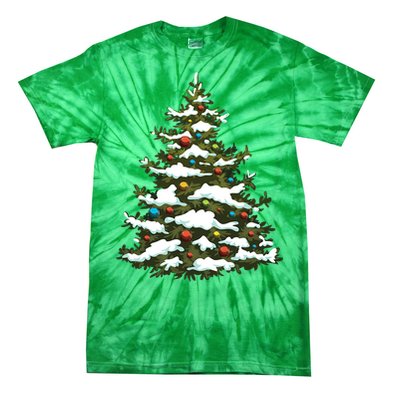 Christmas Pine Cute Holiday Xmas Matching Tie-Dye T-Shirt