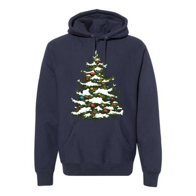 Christmas Pine Cute Holiday Xmas Matching Premium Hoodie