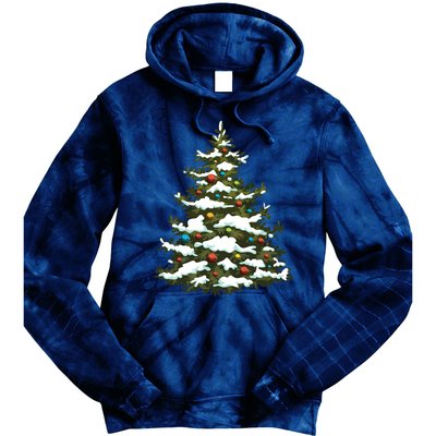 Christmas Pine Cute Holiday Xmas Matching Tie Dye Hoodie