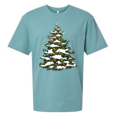 Christmas Pine Cute Holiday Xmas Matching Sueded Cloud Jersey T-Shirt