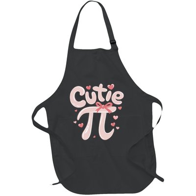 Cutie Pi Cute Math Nerd Funny Geek present for Pi Day Full-Length Apron With Pockets