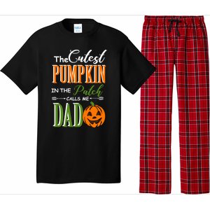 Cutest Pumpkin Calls Me Dad Halloween Matching Gift Cool Gift Pajama Set