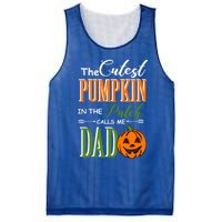 Cutest Pumpkin Calls Me Dad Halloween Matching Gift Cool Gift Mesh Reversible Basketball Jersey Tank