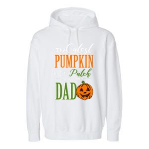 Cutest Pumpkin Calls Me Dad Halloween Matching Gift Cool Gift Garment-Dyed Fleece Hoodie