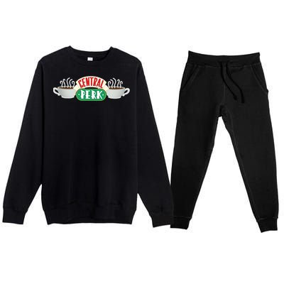 Central Perk Cafe Friends Premium Crewneck Sweatsuit Set