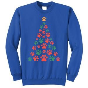 Cat Paws Christmas Tree For Cat Lovers Christmas Gift Sweatshirt