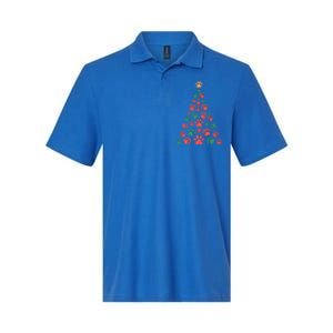 Cat Paws Christmas Tree For Cat Lovers Christmas Gift Softstyle Adult Sport Polo