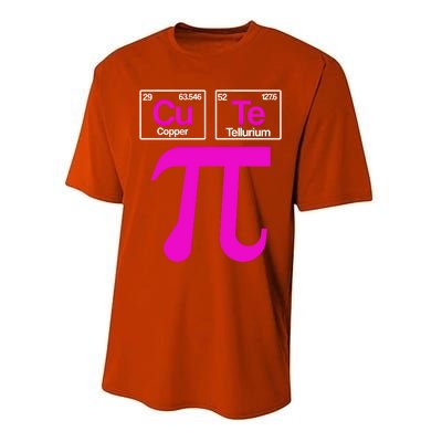 Cutie Pi Celebrate Pi Day March 14 Math And Science Lover Gift Performance Sprint T-Shirt