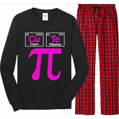 Cutie Pi Celebrate Pi Day March 14 Math And Science Lover Gift Long Sleeve Pajama Set