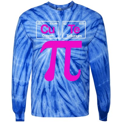 Cutie Pi Celebrate Pi Day March 14 Math And Science Lover Gift Tie-Dye Long Sleeve Shirt