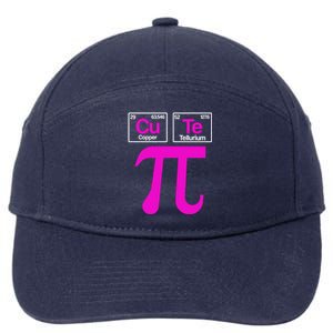 Cutie Pi Celebrate Pi Day March 14 Math And Science Lover Gift 7-Panel Snapback Hat