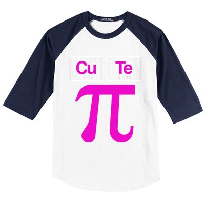 Cutie Pi Celebrate Pi Day March 14 Math And Science Lover Gift Baseball Sleeve Shirt