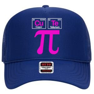 Cutie Pi Celebrate Pi Day March 14 Math And Science Lover Gift High Crown Mesh Back Trucker Hat