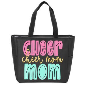 Cheerleader Proud Cheer Mom Pride Sports Supporter Zip Tote Bag