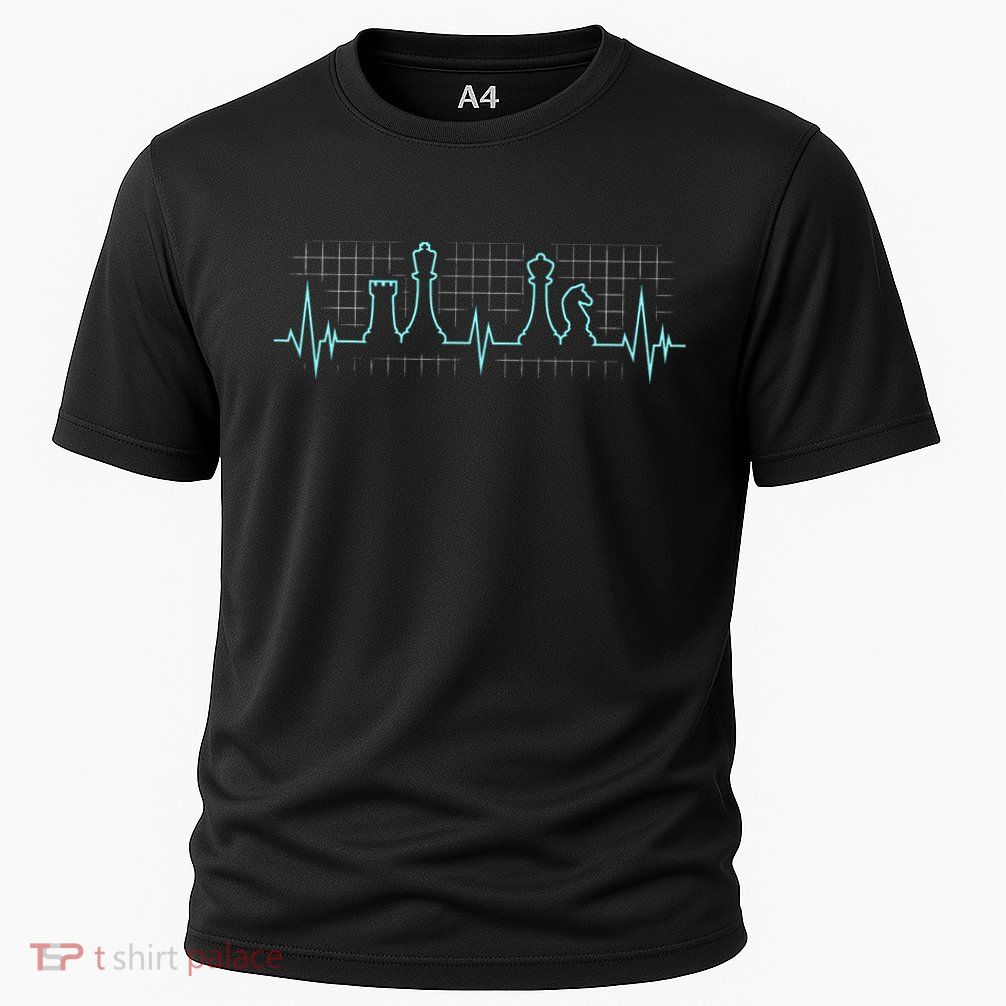 Chess Player Chess Club Chess Heartbeat Love Chess Chess Performance Shirt