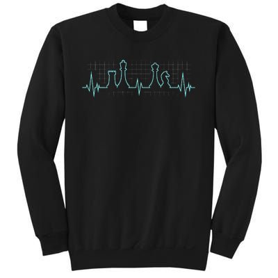 Chess Player Chess Club Chess Heartbeat Love Chess Chess Sweatshirt