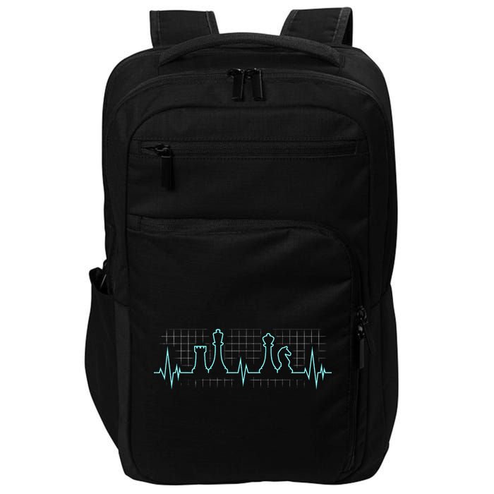 Chess Player Chess Club Chess Heartbeat Love Chess Chess Impact Tech Backpack